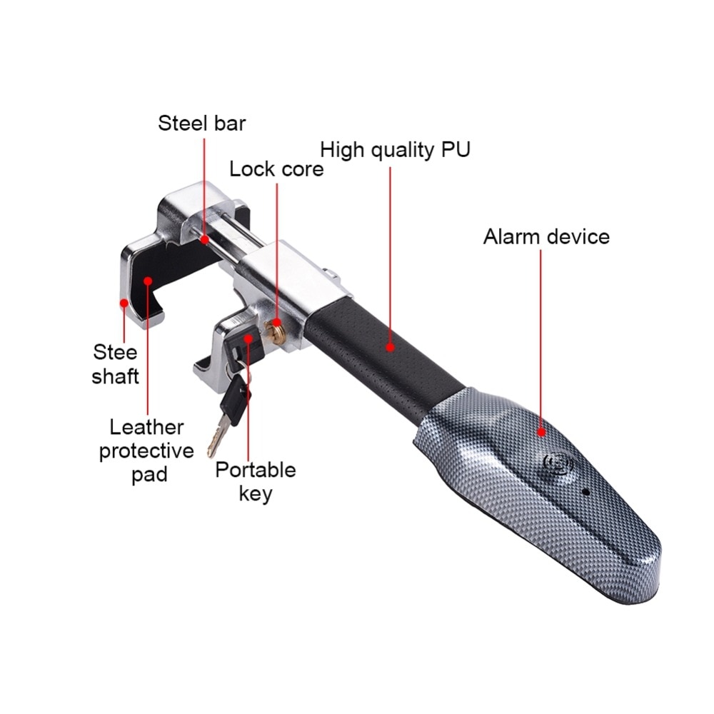 best steering wheel lock stainless steel heavy duty 