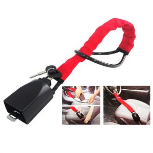 seatbelt buckle steering wheel lock